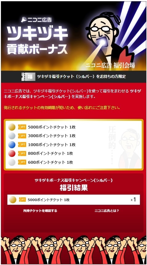 久々に高額ニコニコチケット当選 やってみたけどわからんの